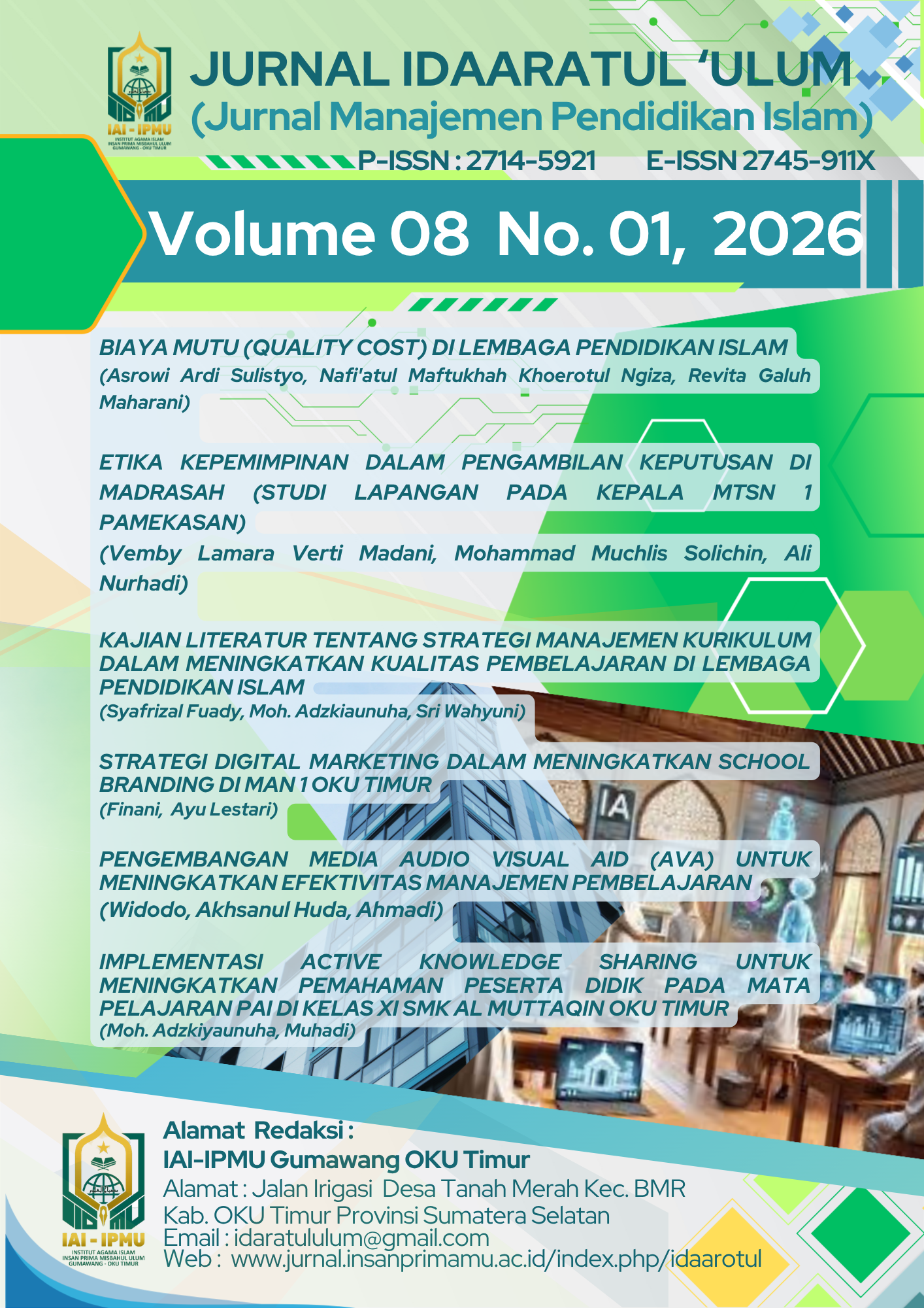 Jurnal Idaaratul ‘Ulum (Jurnal Manajemen Pendidikan Islam)